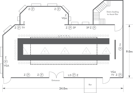 U-shape layout