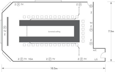 U-shape layout