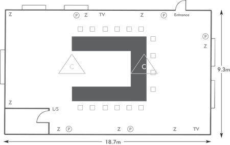 U-shape layout