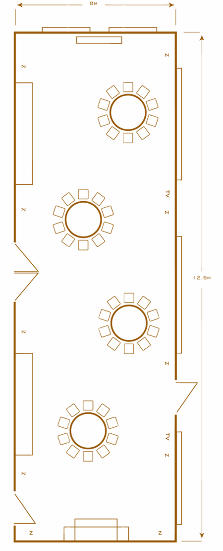 Dinner style layout