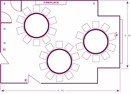 Dinner style layout